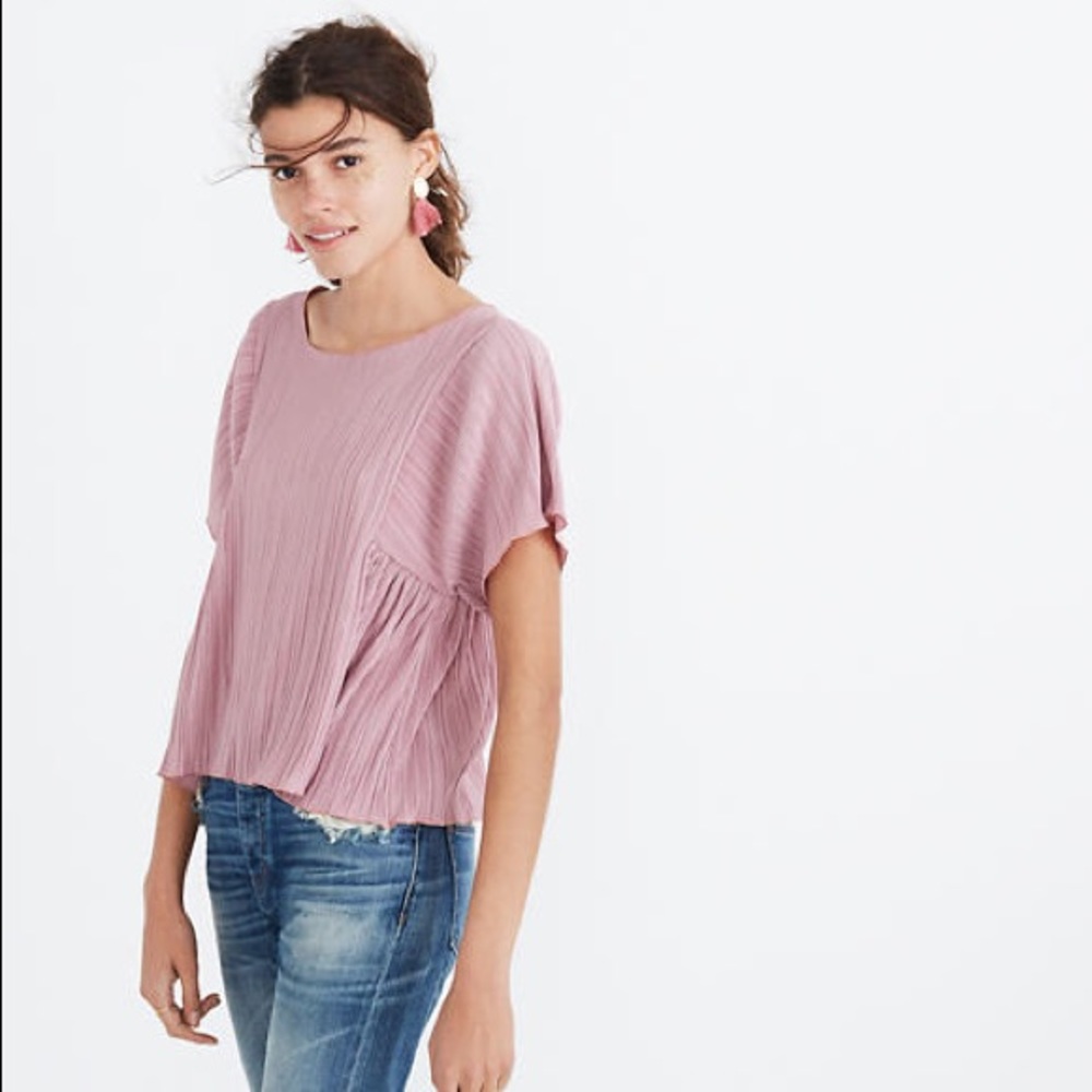 Madewell Micropleat Top - Picture 2 of 4